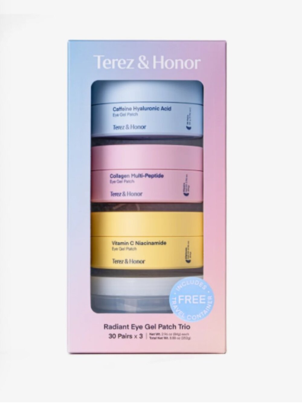 NWT Terez & Honor Radiant Eye Gel Patch Trio